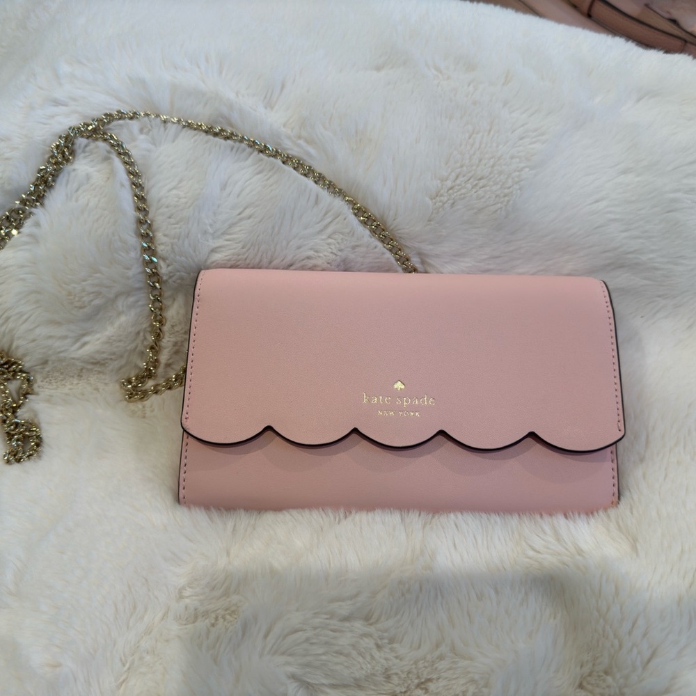 Kate Spade scalloped clutch